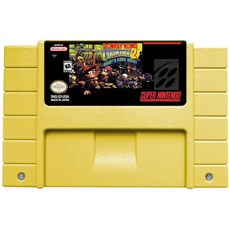 Cartucho de Super Nintendo com Caixa - Donkey Kong Country 2