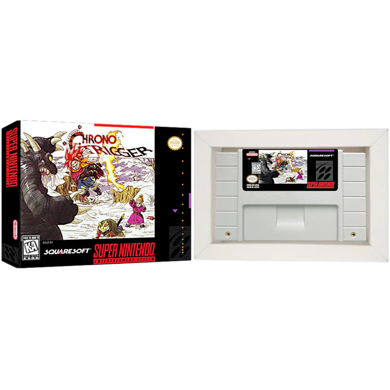 Cartucho de Super Nintendo com Caixa - Chrono Trigger