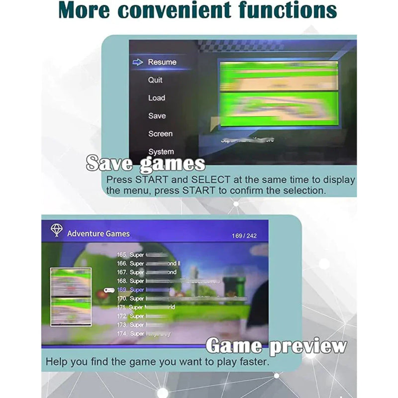 Retrô Console de Jogos HD com 4700 Jogos SF900