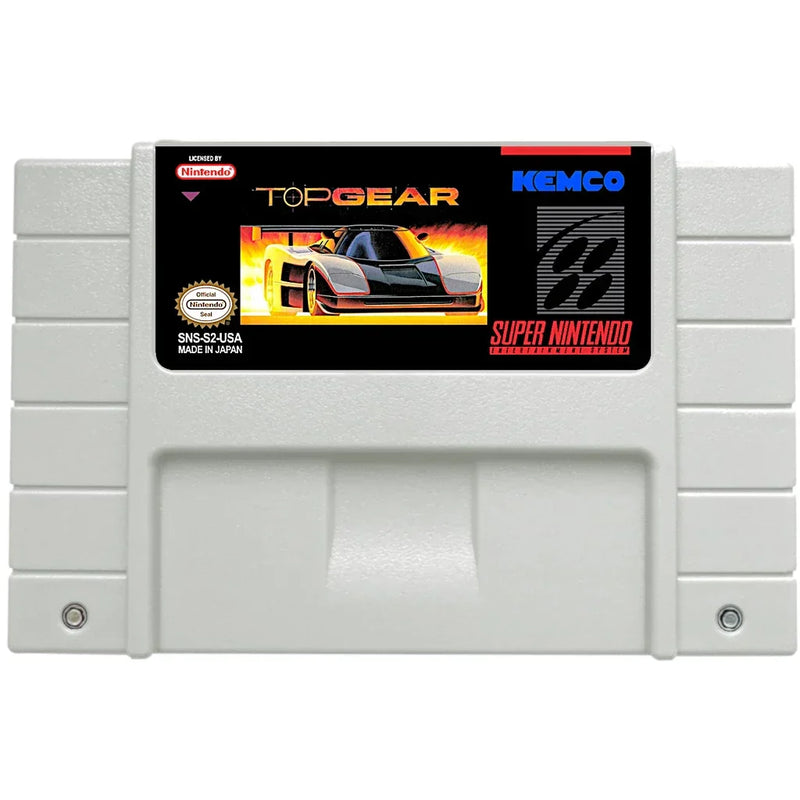 Cartucho de Super Nintendo com Caixa - Top Gear
